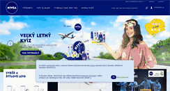 Desktop Screenshot of nivea.sk