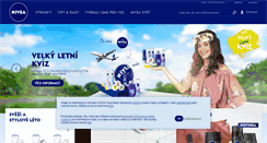 Desktop Screenshot of nivea.cz